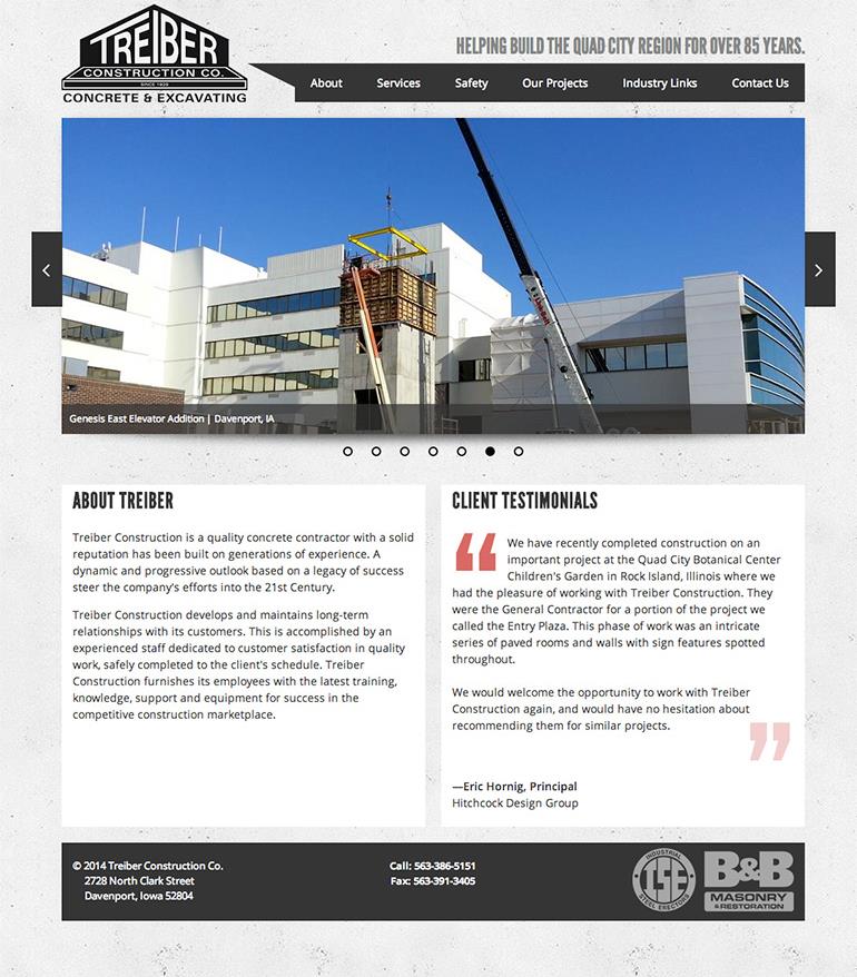 Treiber Construction Homepage