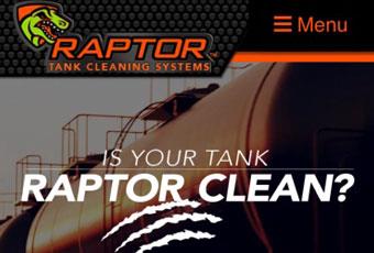 Raptor Tank Cleaning Website Details