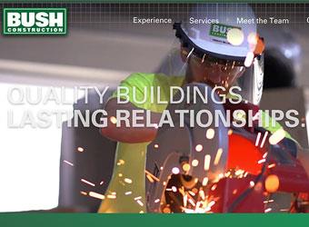 Bush Construction Website detail