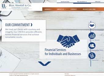 Blair Westfall CPA website detail images