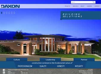 Daxon Construction website detail images