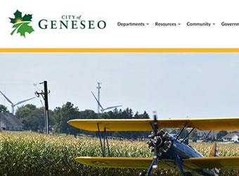 City of Geneseo website detail images