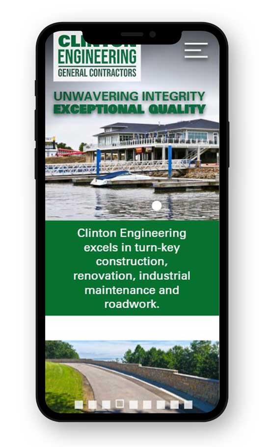 Clinton Engineering on mobile