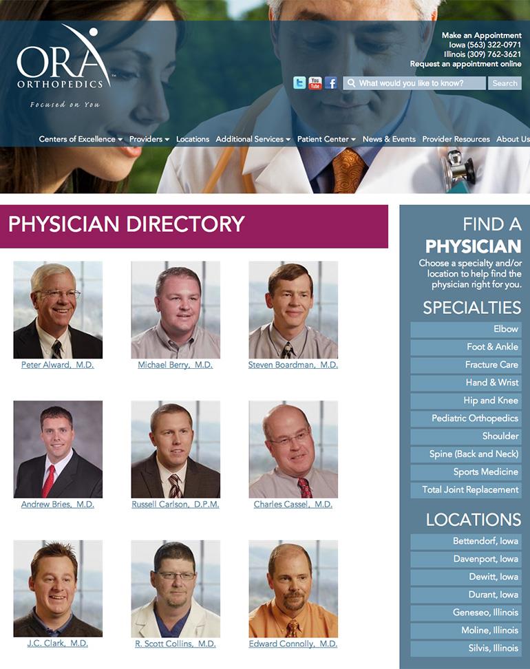 ORA Orthopedics Apps