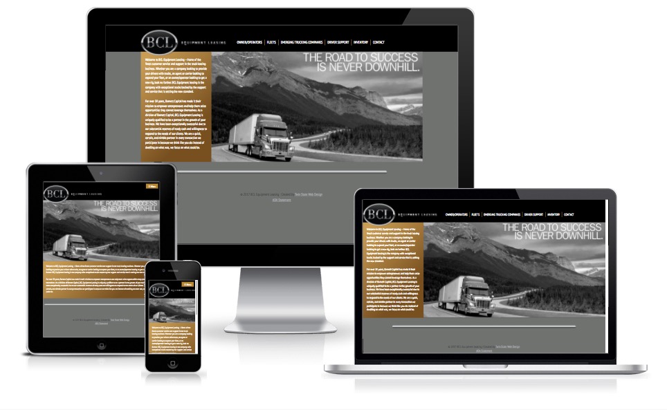 BCL Equipment Leasing responsive layout